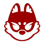 Brook Con Logo The logo of Brook Con; its a red stylized wolf head on a white background.